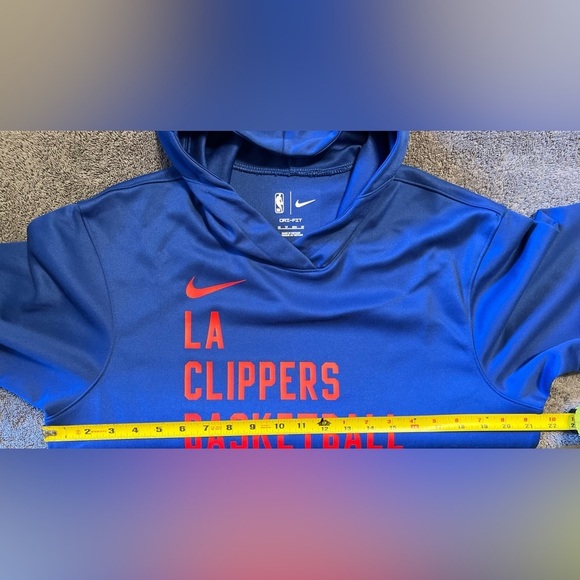 Nike LA Clippers 2024 Performance Spotlight On-Court Practice Hoodie Sz XS Blue - Picture 4 of 6